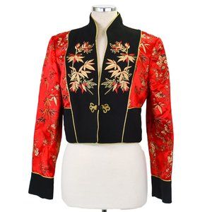 Vintage Silk Embroidered Bolero